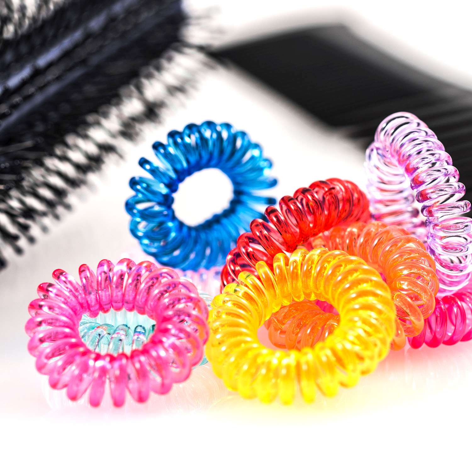 Awanka Spiral-Haargummis – 8 Stück, Elastisch & Haarschonend | Für Dicke Haare, Ideal Für Alltag, Sport & Parties